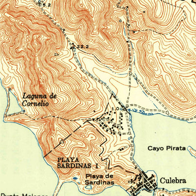 United States Geological Survey Culebra And Adjacent Islands, PR (1950, 30000-Scale) digital map