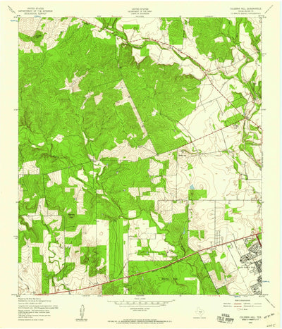 United States Geological Survey Culebra Hill, TX (1953, 24000-Scale) digital map