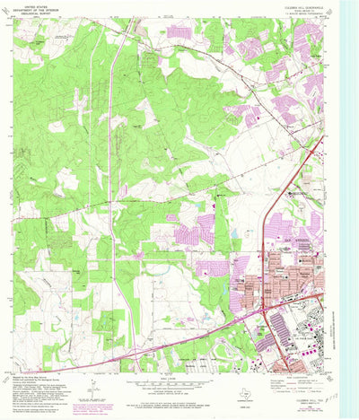 United States Geological Survey Culebra Hill, TX (1966, 24000-Scale) digital map