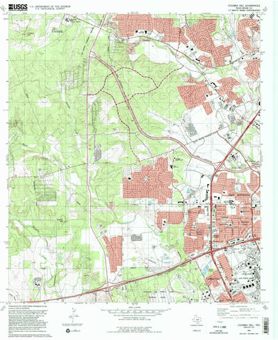 United States Geological Survey Culebra Hill, TX (1993, 24000-Scale) digital map
