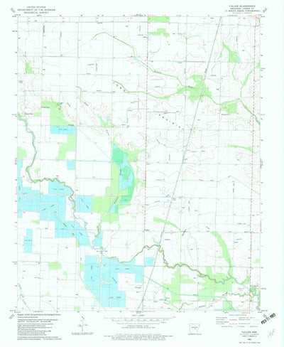 United States Geological Survey Culler, AR (1982, 24000-Scale) digital map