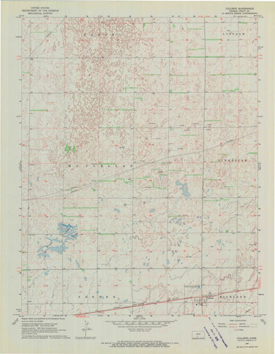 United States Geological Survey Cullison, KS (1968, 24000-Scale) digital map