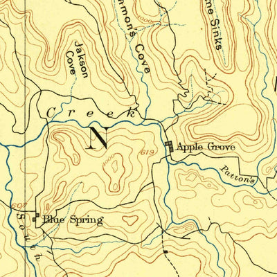 United States Geological Survey Cullman, AL (1888, 125000-Scale) digital map
