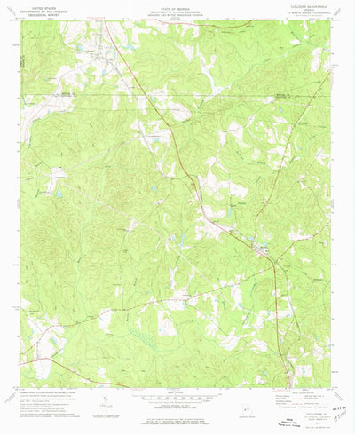 United States Geological Survey Culloden, GA (1974, 24000-Scale) digital map