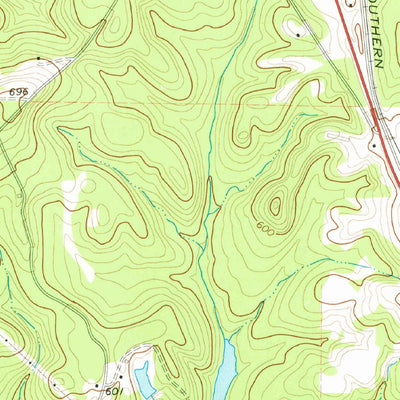 United States Geological Survey Culloden, GA (1974, 24000-Scale) digital map