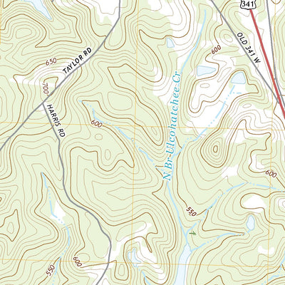 United States Geological Survey Culloden, GA (2020, 24000-Scale) digital map