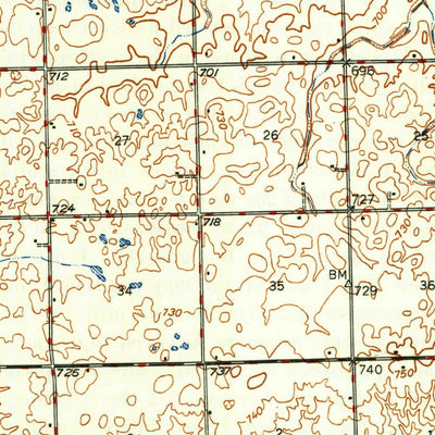 United States Geological Survey Cullom, IL (1949, 62500-Scale) digital map