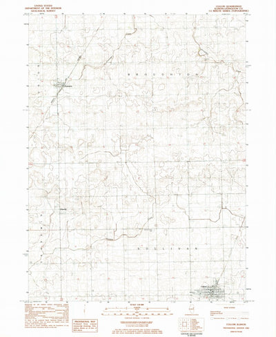 United States Geological Survey Cullom, IL (1983, 24000-Scale) digital map