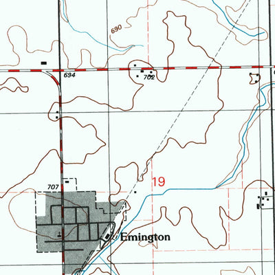 United States Geological Survey Cullom, IL (1998, 24000-Scale) digital map