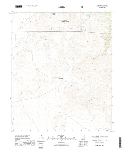 United States Geological Survey Culp Canyon, NM (2020, 24000-Scale) digital map
