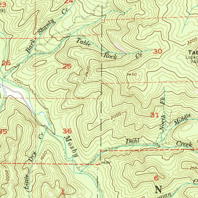 United States Geological Survey Culp Creek, OR (1955, 62500-Scale) digital map