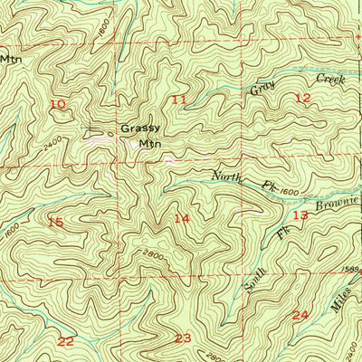 United States Geological Survey Culp Creek, OR (1955, 62500-Scale) digital map