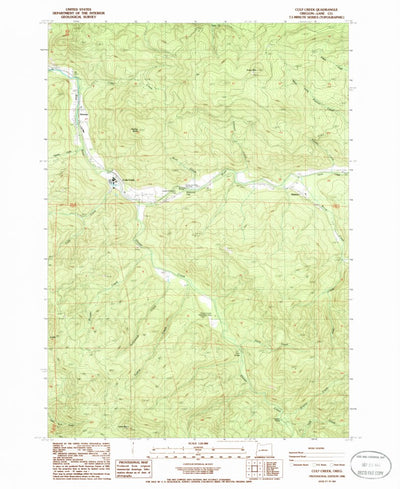 United States Geological Survey Culp Creek, OR (1986, 24000-Scale) digital map