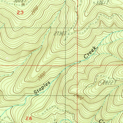 United States Geological Survey Culp Creek, OR (1986, 24000-Scale) digital map