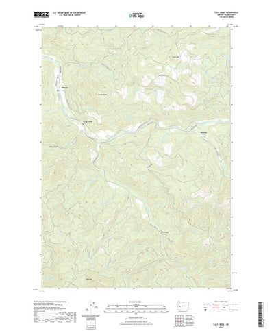United States Geological Survey Culp Creek, OR (2020, 24000-Scale) digital map