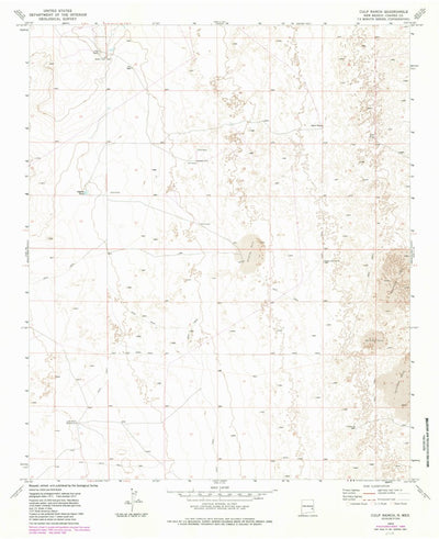 United States Geological Survey Culp Ranch, NM (1973, 24000-Scale) digital map