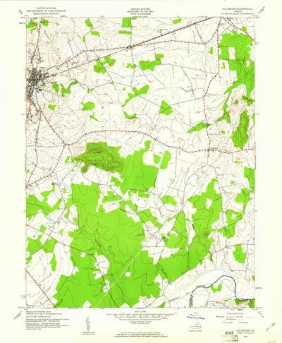 United States Geological Survey Culpeper East, VA (1943, 24000-Scale) digital map