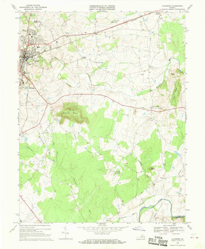 United States Geological Survey Culpeper East, VA (1968, 24000-Scale) digital map
