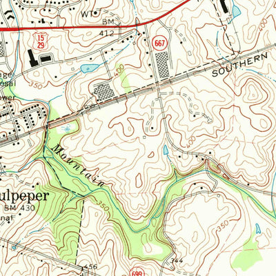 United States Geological Survey Culpeper East, VA (1968, 24000-Scale) digital map