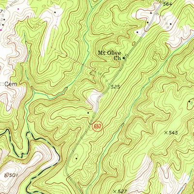 United States Geological Survey Culpeper West, VA (1971, 24000-Scale) digital map