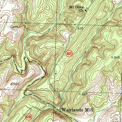 United States Geological Survey Culpeper West, VA (1997, 24000-Scale) digital map