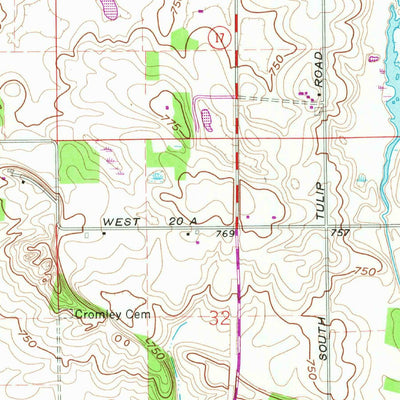 United States Geological Survey Culver, IN (1962, 24000-Scale) digital map