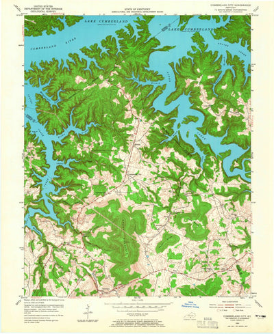 United States Geological Survey Cumberland City, KY (1954, 24000-Scale) digital map