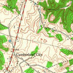 United States Geological Survey Cumberland City, KY (1954, 24000-Scale) digital map