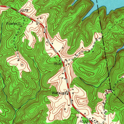 United States Geological Survey Cumberland City, KY (1954, 24000-Scale) digital map