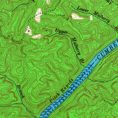 United States Geological Survey Cumberland Falls, KY (1952, 24000-Scale) digital map