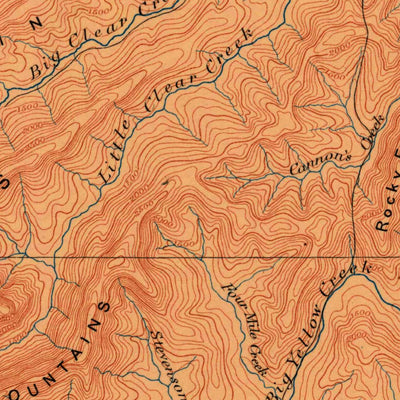 United States Geological Survey Cumberland Gap, KY-TN-VA (1888, 125000-Scale) digital map