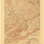 United States Geological Survey Cumberland Gap, KY-TN-VA (1891, 125000-Scale) digital map
