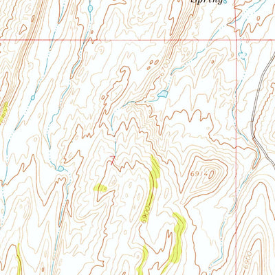 United States Geological Survey Cumberland Gap, WY (1962, 24000-Scale) digital map