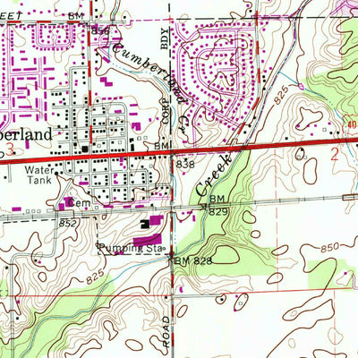 United States Geological Survey Cumberland, IN (1962, 24000-Scale) digital map