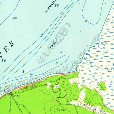 United States Geological Survey Cumberland Island North, GA (1958, 24000-Scale) digital map