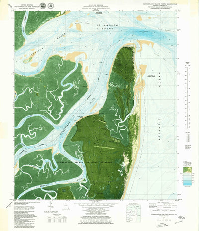 United States Geological Survey Cumberland Island North, GA (1979, 24000-Scale) digital map