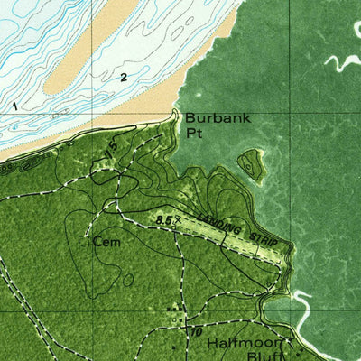 United States Geological Survey Cumberland Island North, GA (1979, 24000-Scale) digital map