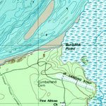 United States Geological Survey Cumberland Island North, GA (1998, 24000-Scale) digital map