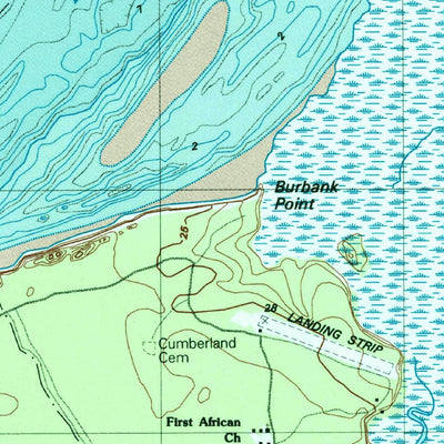 United States Geological Survey Cumberland Island North, GA (1998, 24000-Scale) digital map