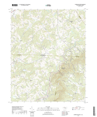 United States Geological Survey Cumberland Knob, NC (2019, 24000-Scale) digital map