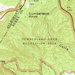 United States Geological Survey Cumberland Knob, NC-VA (1965, 24000-Scale) digital map