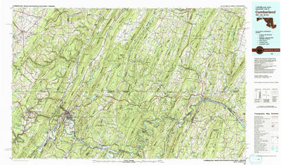 United States Geological Survey Cumberland, MD-PA-WV (1981, 100000-Scale) digital map
