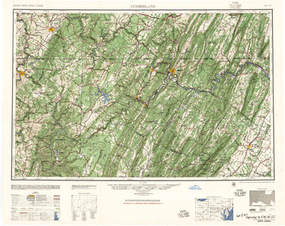 United States Geological Survey Cumberland, MD-WV-PA-VA (1948, 250000-Scale) digital map