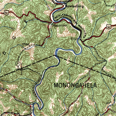 United States Geological Survey Cumberland, MD-WV-PA-VA (1948, 250000-Scale) digital map