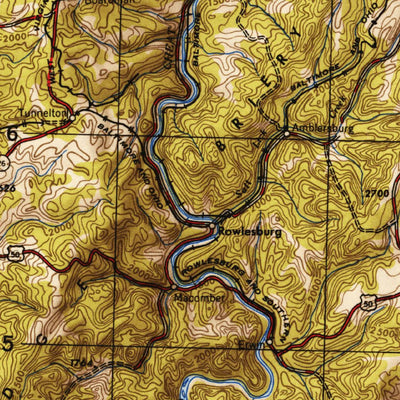 United States Geological Survey Cumberland, MD-WV-PA-VA (1952, 250000-Scale) digital map