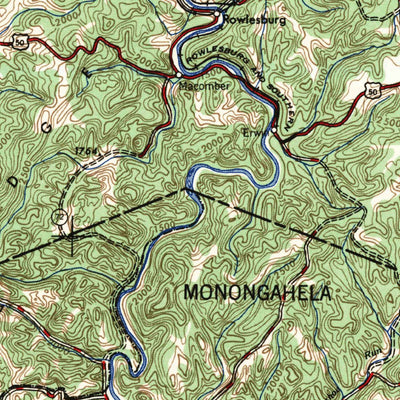 United States Geological Survey Cumberland, MD-WV-PA-VA (1957, 250000-Scale) digital map