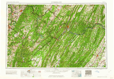 United States Geological Survey Cumberland, MD-WV-PA-VA (1962, 250000-Scale) digital map