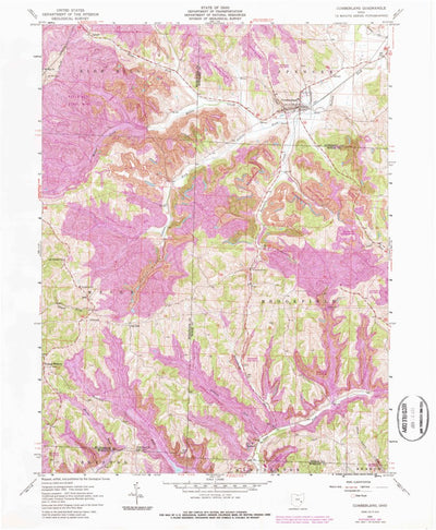 United States Geological Survey Cumberland, OH (1961, 24000-Scale) digital map