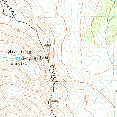 United States Geological Survey Cumberland Pass, CO (1982, 24000-Scale) digital map