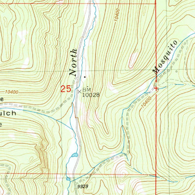 United States Geological Survey Cumberland Pass, CO (1982, 24000-Scale) digital map